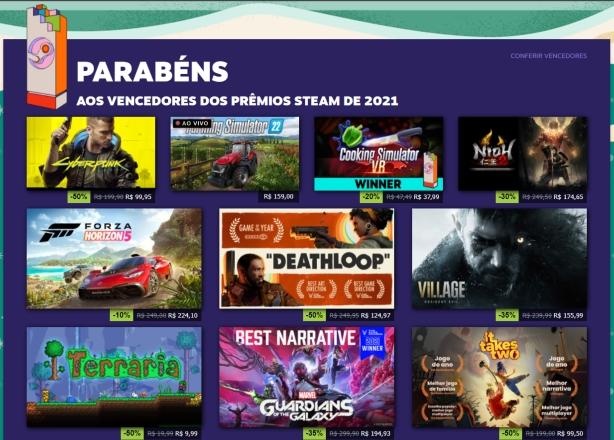 Steam divulga os jogos mais votados pelos PC gamers em sua premiação