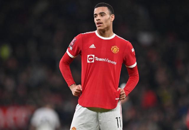 Foto de Mason Greenwood durante jogo do Manchester United