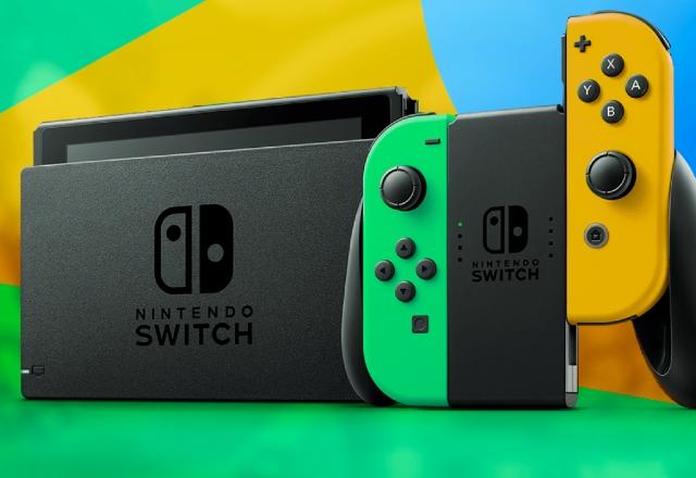 Nintendo Switch nas cores do Brasil