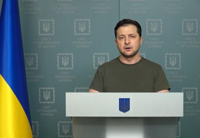 O presidente ucraniano, Volodymyr Zelensky, fez novo apelo para cessar-fogo | Reprodução/AP