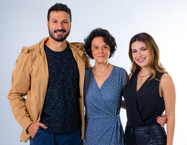 Marcelo, Glória e Luísa (Lourival Ribeiro/SBT)