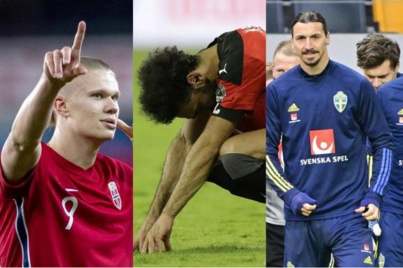 Lista conta com nomes de peso como o do veterano Ibrahimovic, da sensação Haaland e do egípcio Salah 