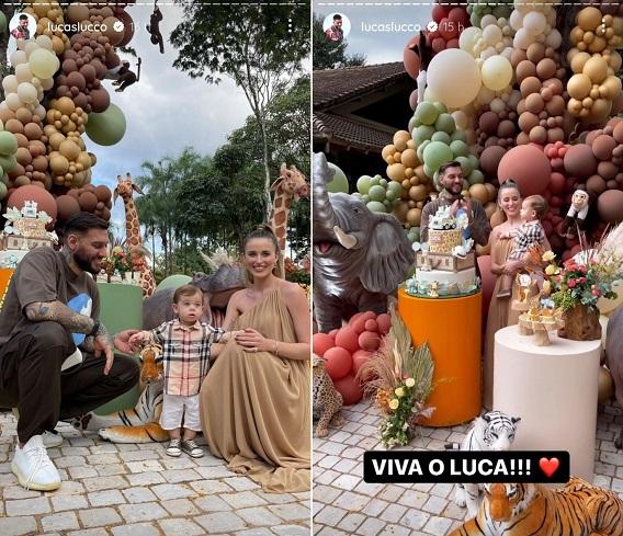 Lucas Lucco, Luca e Lorena Carvalho