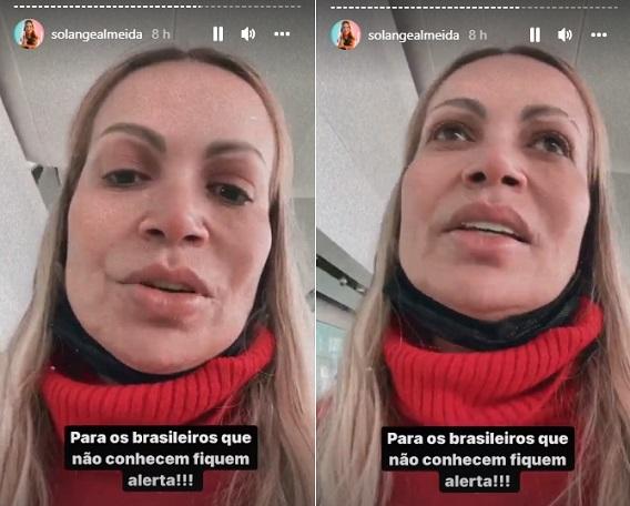 Solange Almeida alerta fãs para roubos em pontos turísticos da Europa