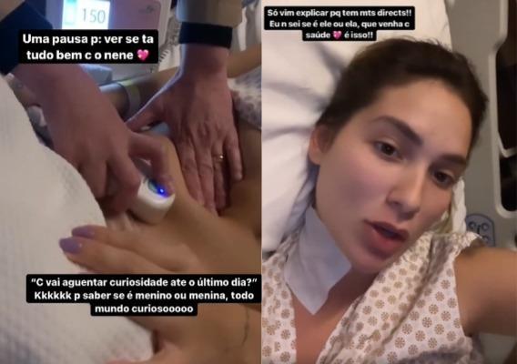 Prints dos stories de Virginia Fonseca explicando que não sabe o sexo do bebê