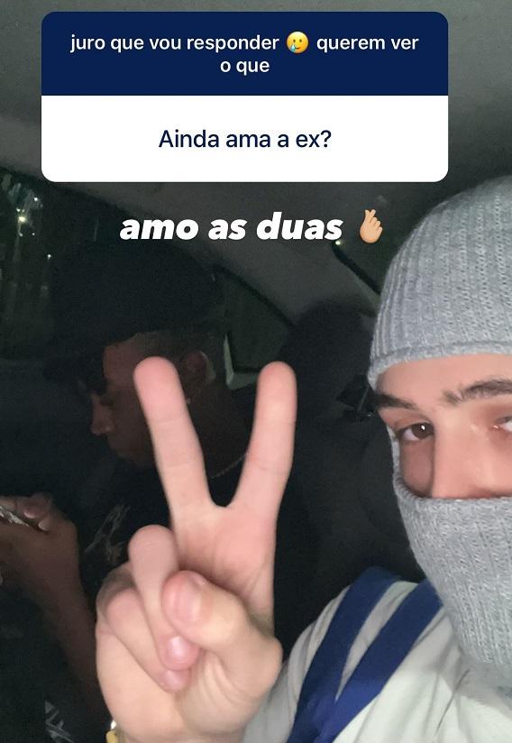 João Guilherme revela carinho por ex-namoradas