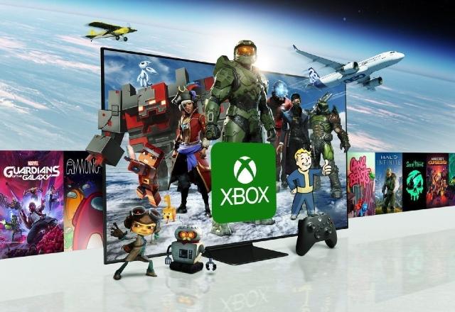 Imagem promocional da parceria entre Samsung e Xbox Game Pass