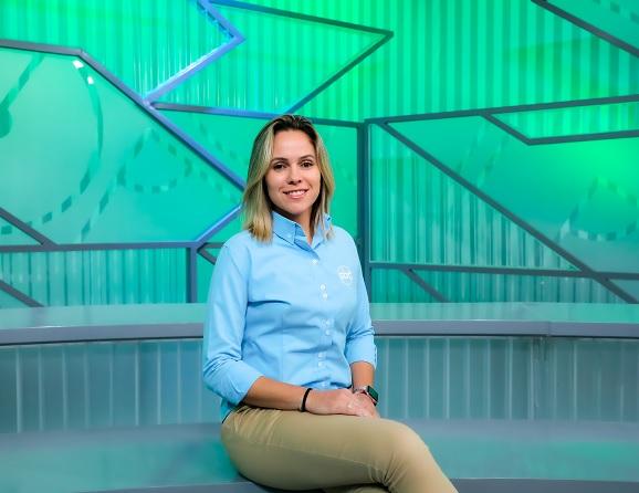 A zagueira Erika  foi convidada pelo SBT para comentar a Copa América de 2022