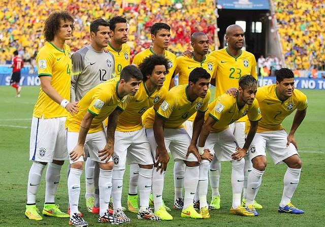 Time titular do Brasil na Copa de 2014