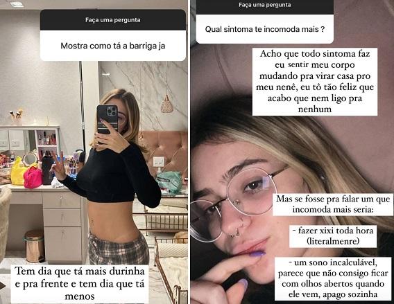 Viih Tube mostra barriga e fala sobre 'sintomas' da gravidez