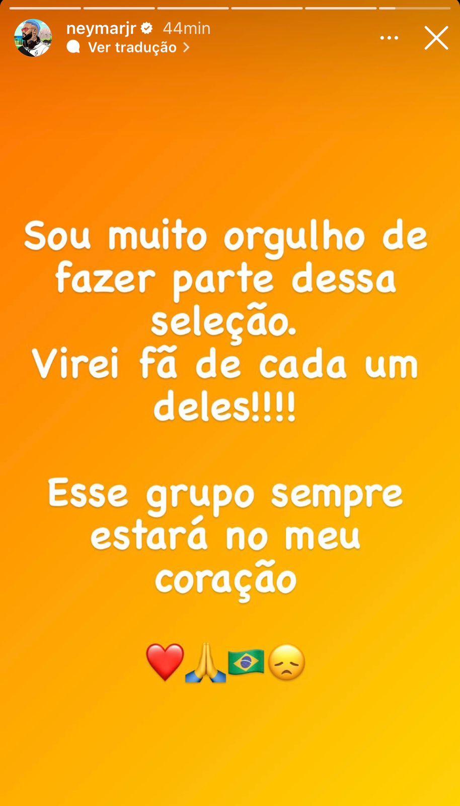Pronunciamento de Neymar