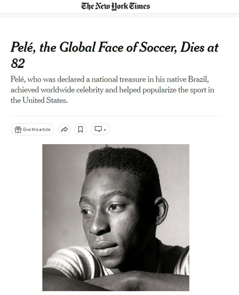 Pelé NY times