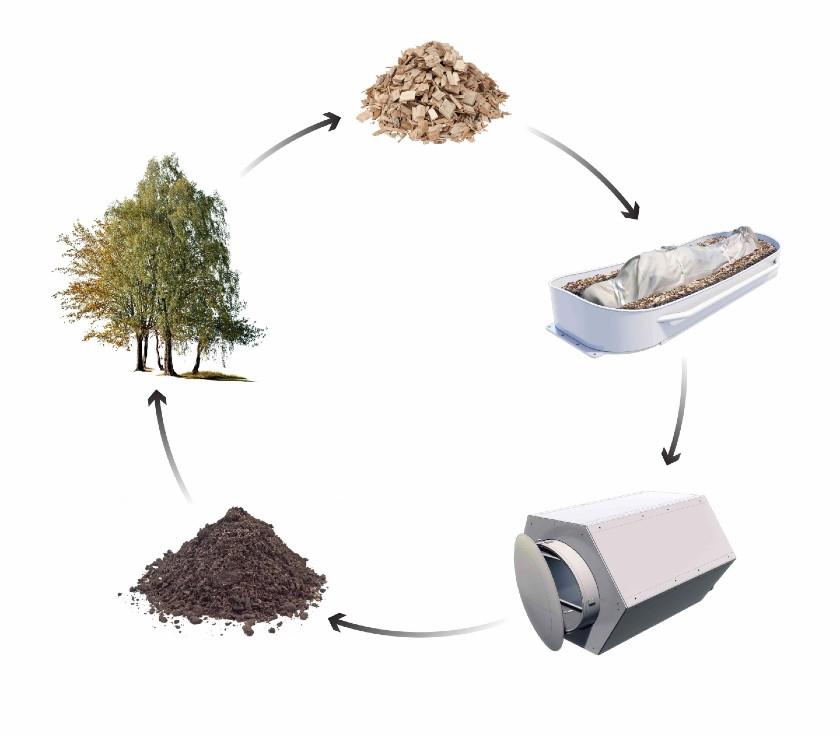 Como funciona o processo de compostagem humana