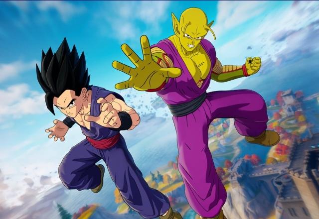 Imagem promocional da parceria entre Fortnite e Dragon Ball