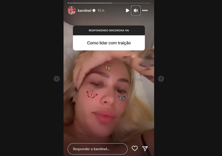 Karoline Lima abriu uma caixinha de perguntas no Instagram