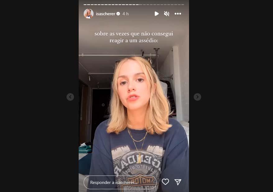 Isabella Scherer falou sobre assédio no seu Instagram