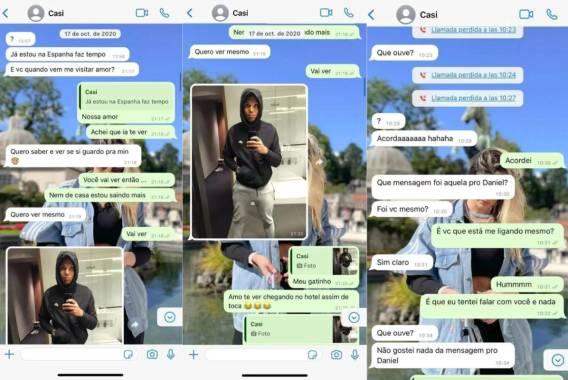 conversa de whatsapp entre casemiro e uma suposta amante