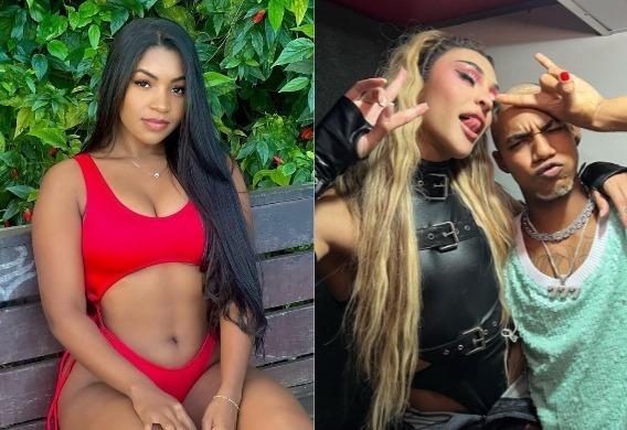 Quele Souza à esquerda; Pabllo Vittar e o Danrlei O Kannalha à direita