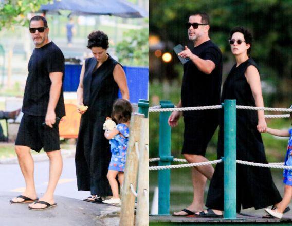 Murilo Benício e Cecilia Malan passeando no Rio de Janeiro