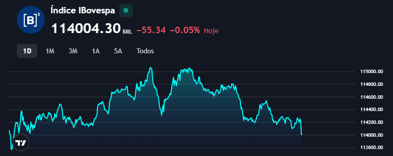 Ibovespa no dia 