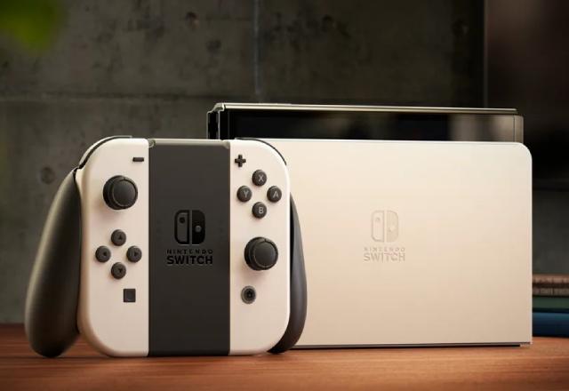 Imagem promocional do Nintendo Switch OLED