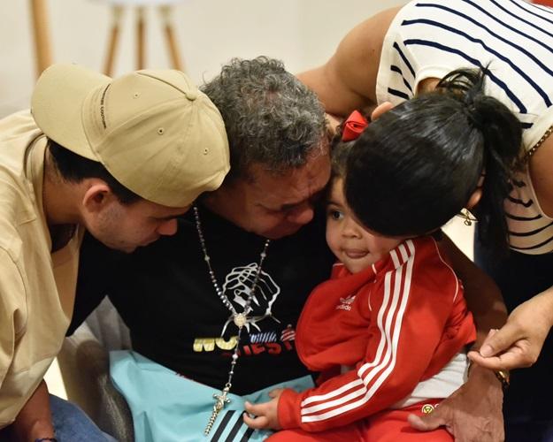 Reencontro de família de Luis Díaz