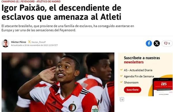 Título de cunho racista contra Igor Paixão