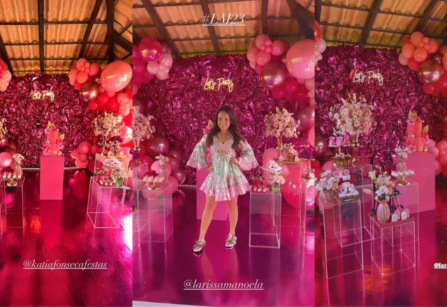 Larissa Manoela e sua decoração cor-de-rosa