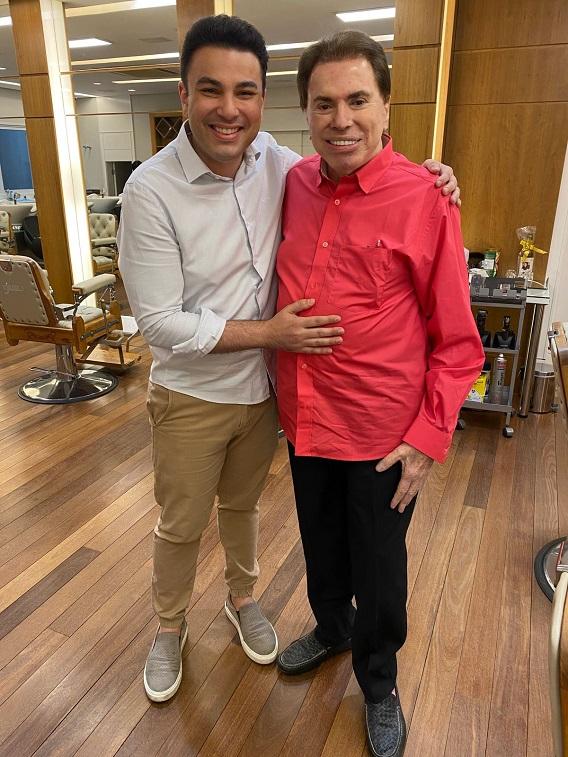 Robson Jassa e Silvio Santos