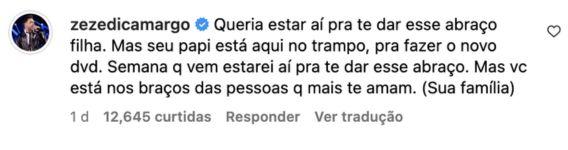 Comentário de Zezé di Camargo