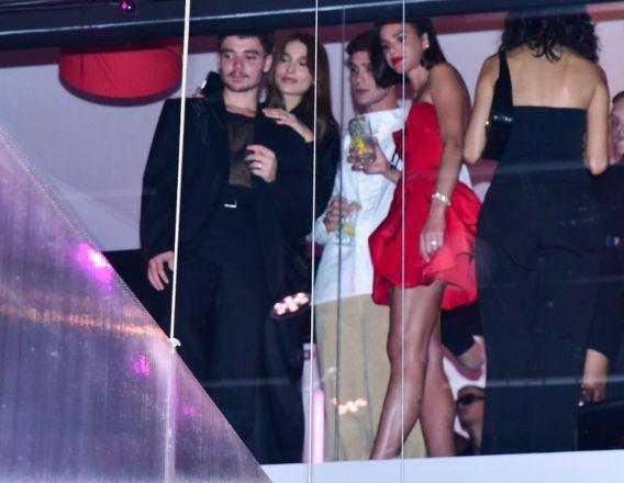 João Figueiredo, Sasha Meneguel, João Guilherme e Bruna Marquezine em evento de moda