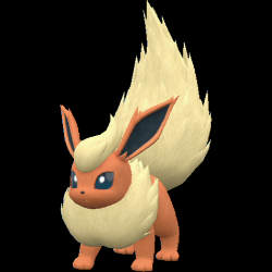 Sprite de Flareon em Pokémon Scarlet e Violet