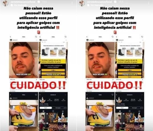 Zé Neto alerta para golpe que utiliza a imagem dele