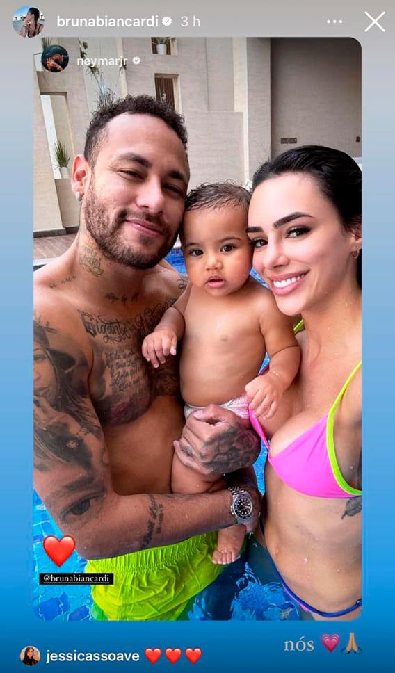 print dos stories de neymar e bruna biancardi