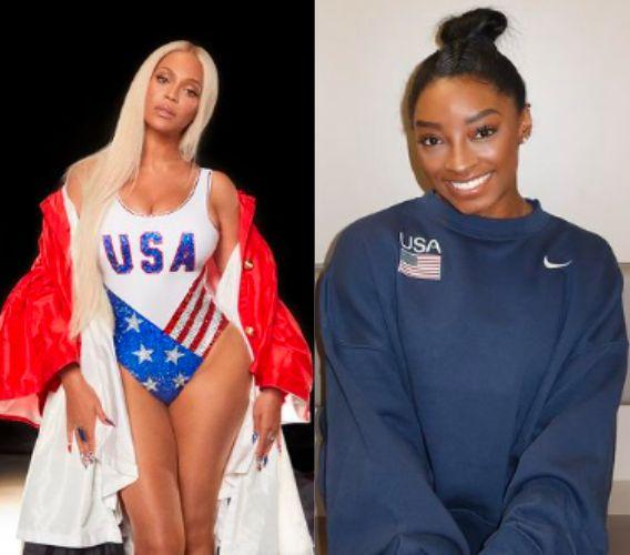 Beyocé e Simone Biles