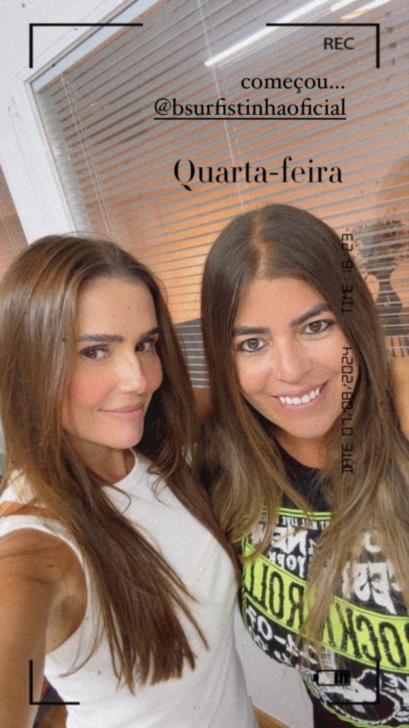 Deborah Secco inicia preparativos com Raquel Pacheco para novo filme