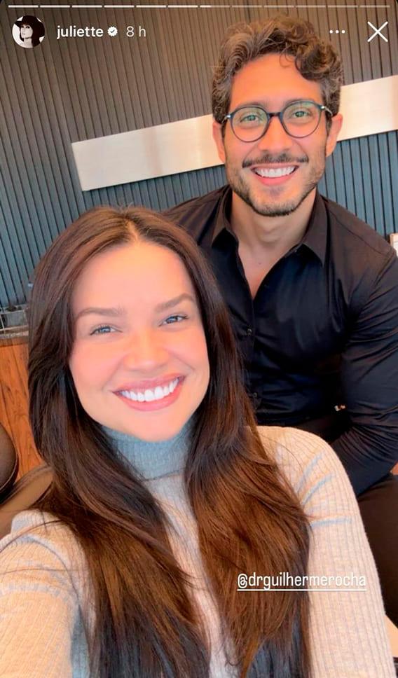 juliete sorrindo com o seu dentista