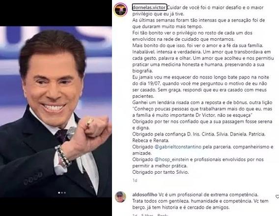 Médico que cuidou de Silvio Santos compartilha conselho dado pelo apresentador