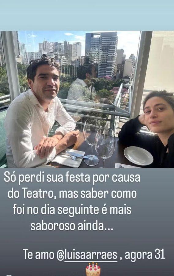 Caio Blat e esposa