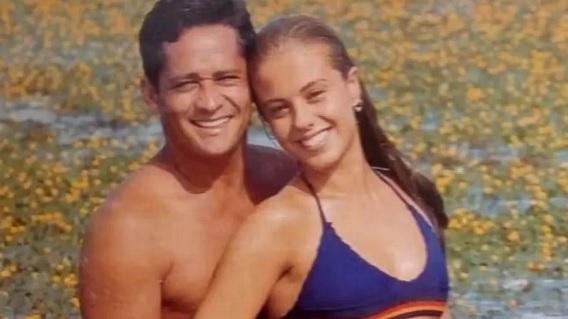 Leonardo e Poliana Rocha em foto antiga