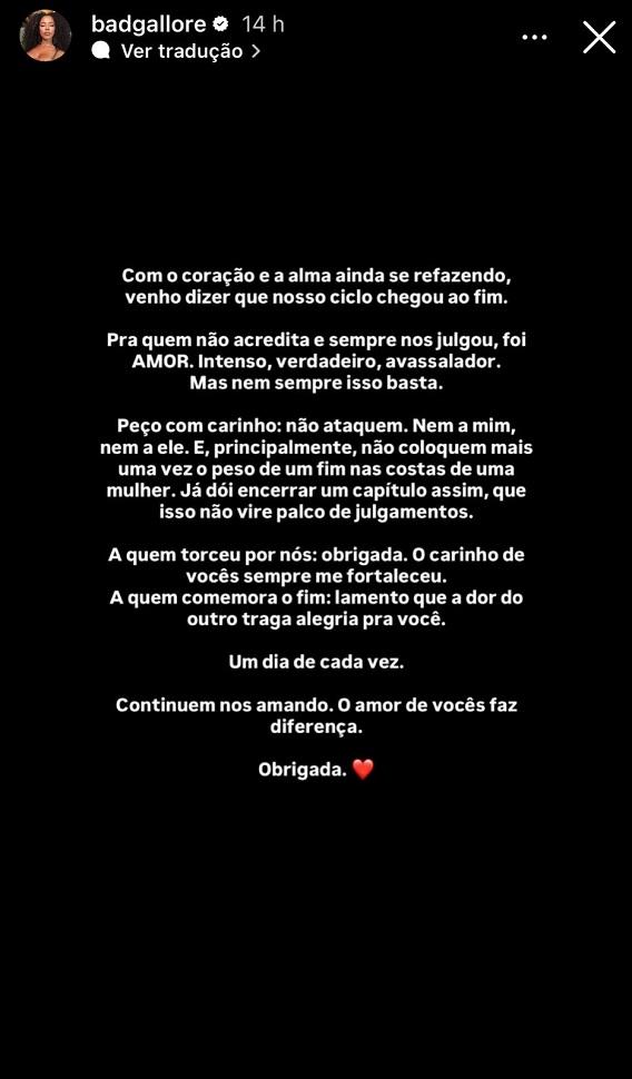 Lorena Maria anuncia término com MC Daniel
