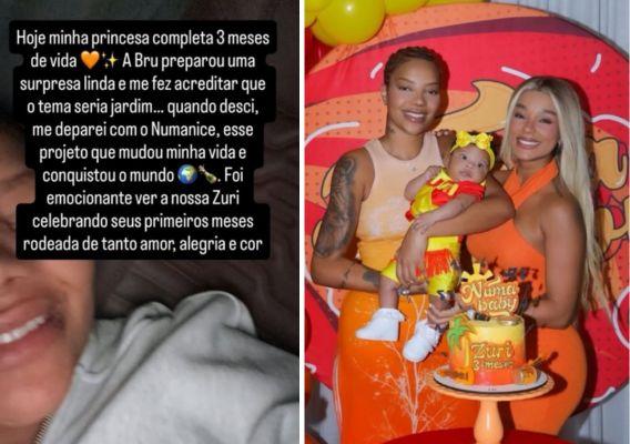 Ludmilla, Brunna Gonçalves e filha