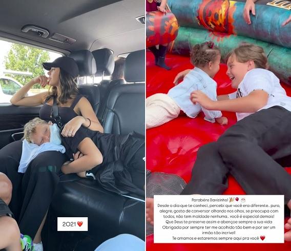 Bruna Biancardi publica foto do enteado, Davi Lucca