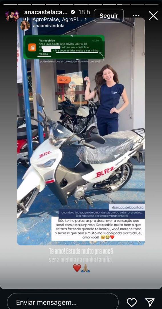 Story de Ana Castela