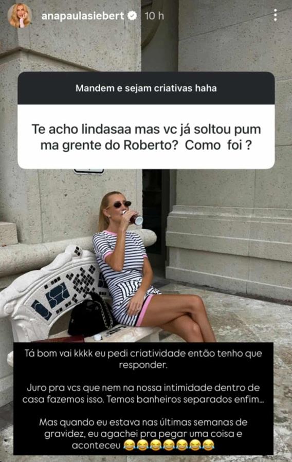 Ana Paula Siebert fala sobre curiosidade do casal
