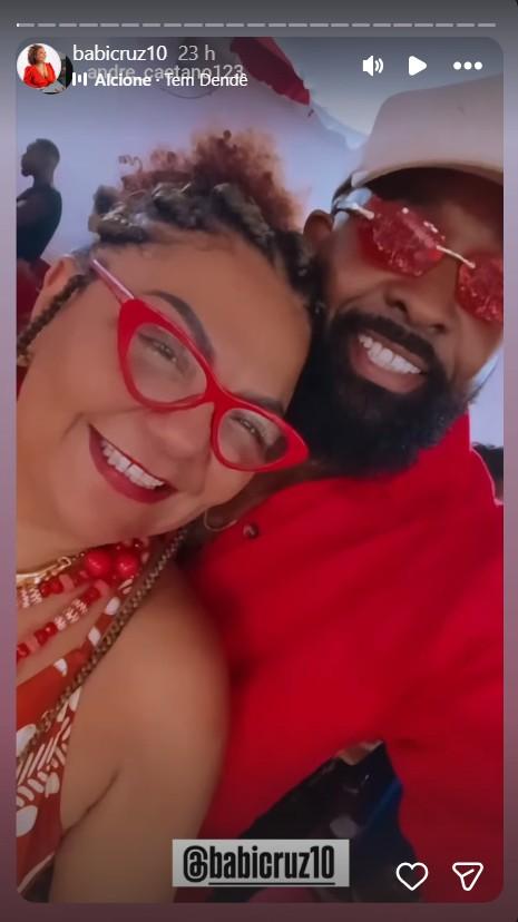 Babi Cruz e o namorado