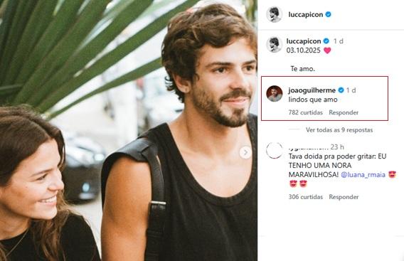 João Guilherme reage à publicação de irmã de Bruna Marquezine