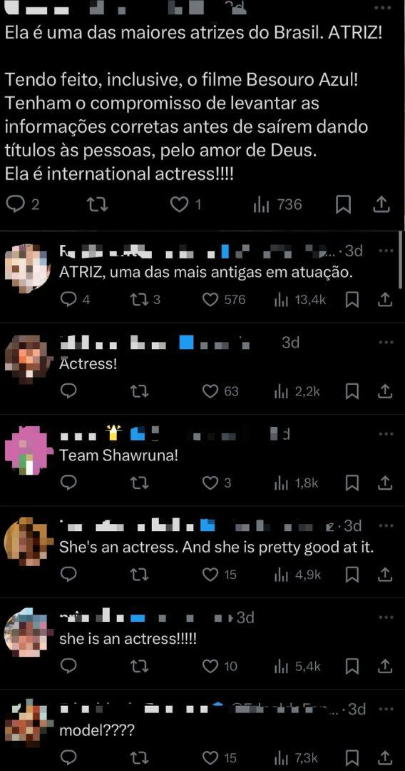 print bruna marquezine sendo defendida pelos fãs