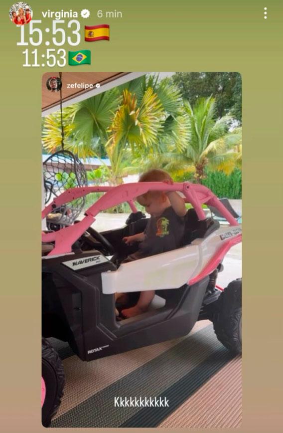 print dos stories de Zé Felipe e Virginia