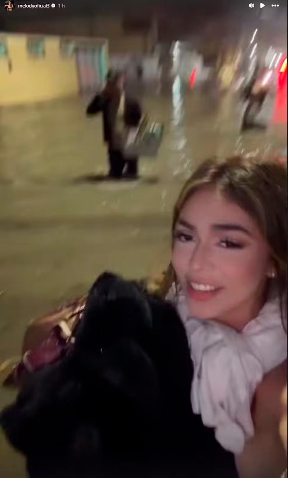 Stories do Instagram de Melody.